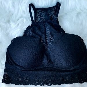 NWT PINK VS XS PUSH UP LACE BRALETTE